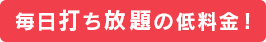 毎日打ち放題の低料金！